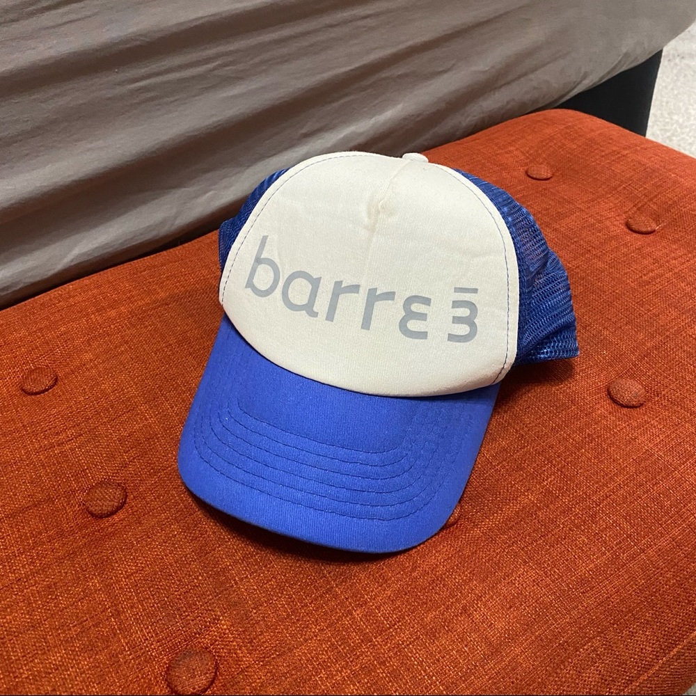 Barre3 Blue and White Trucker Hat